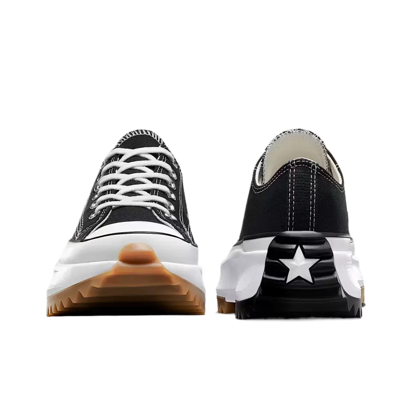 Converse Run Star Hike Platform Low Top Canvas Shoes Unisex Black-3