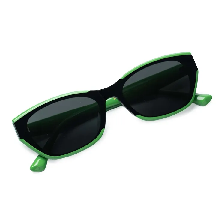 HELEN KELLER Plate Frame Cat Eye Sunglasses Unisex-8