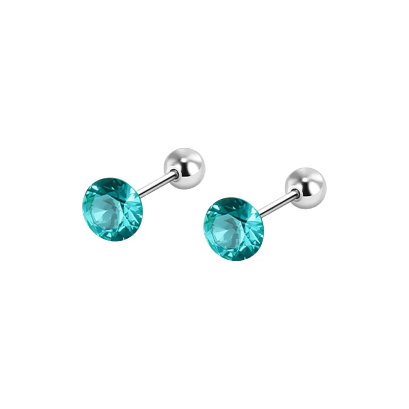 SUYG Titanium Steel Stud Earrings Unisex-12