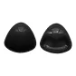 [1 Pair Pack]Upgraded Double-Sided Rubber Triangle Pads Black