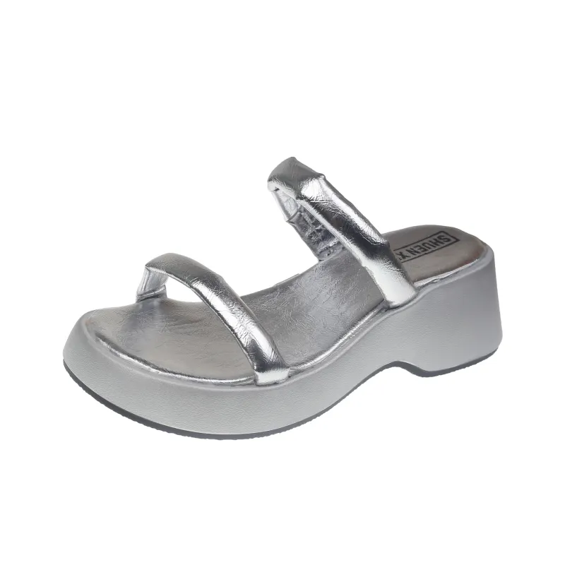 Alxnan Rubber Sole Slip Resistant Slide Slippers Women's-17