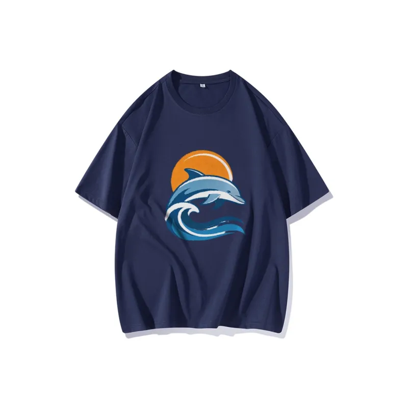 FAIRWHALE Drop Shoulder Sleeve T Shirt Women's-9