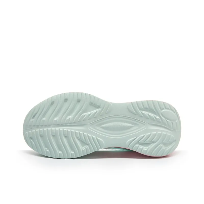 WARRIOR Running Shoes Women's Low Top White/Green/Pink-4