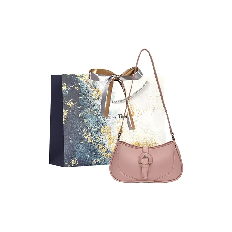 Iman's House PU Shoulder Bag Women's White/Blue/Pink/Black-10