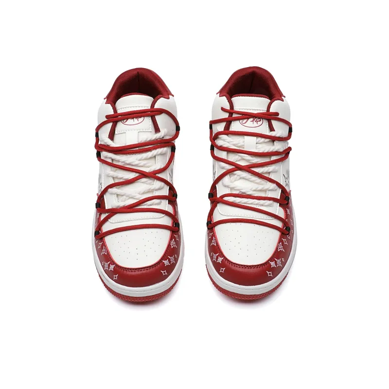 ABIDJAN Graffiti Lightweight Mid Top Skateboard Shoes Unisex-8