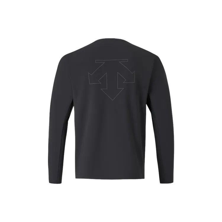 DESCENTE SKI STYLE Crew Neck Long Sleeved T Shirt Men's-3