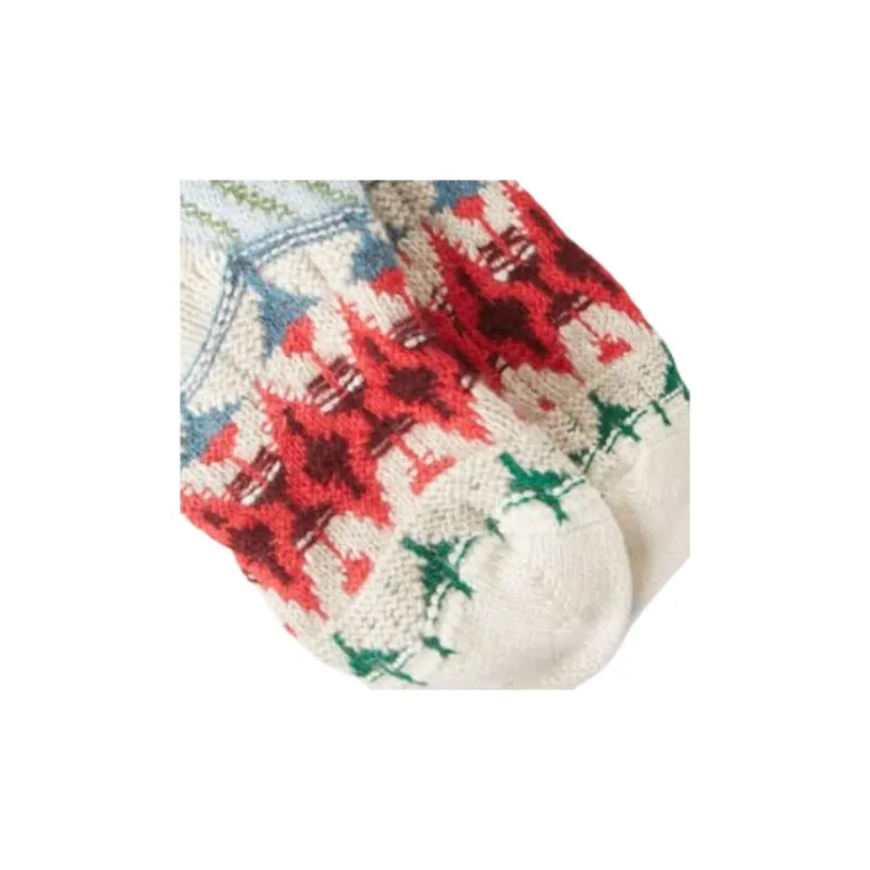 Loro Piana FW23 Noel Socks Knee-High Socks Women's 1 Pack Multicolor-3