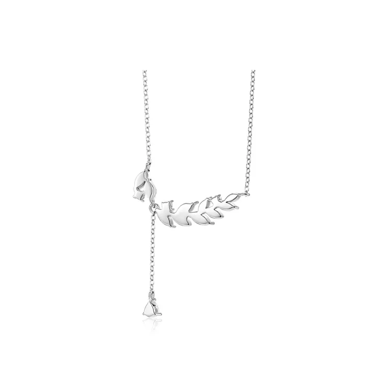 Wylyp 925 Sterling Silver Necklaces Women's Silver White-5