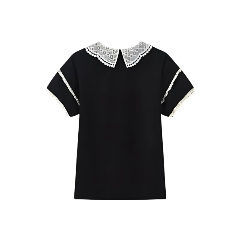 DOKZB T Shirts Women's Black-1