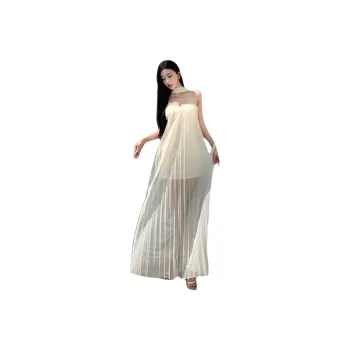 FLIM Sleeveless Dresses Women's Apricot