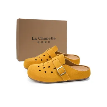 La Chapelle Abrasion Resistant Closed Toe Slippers Women's Yellow