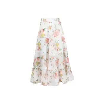 Zimmermann Pleated Midi Skirt