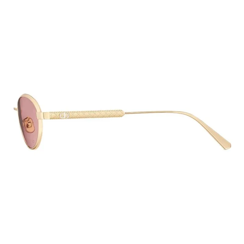DIOR Metal Oval Sunglasses Unisex Pink-2