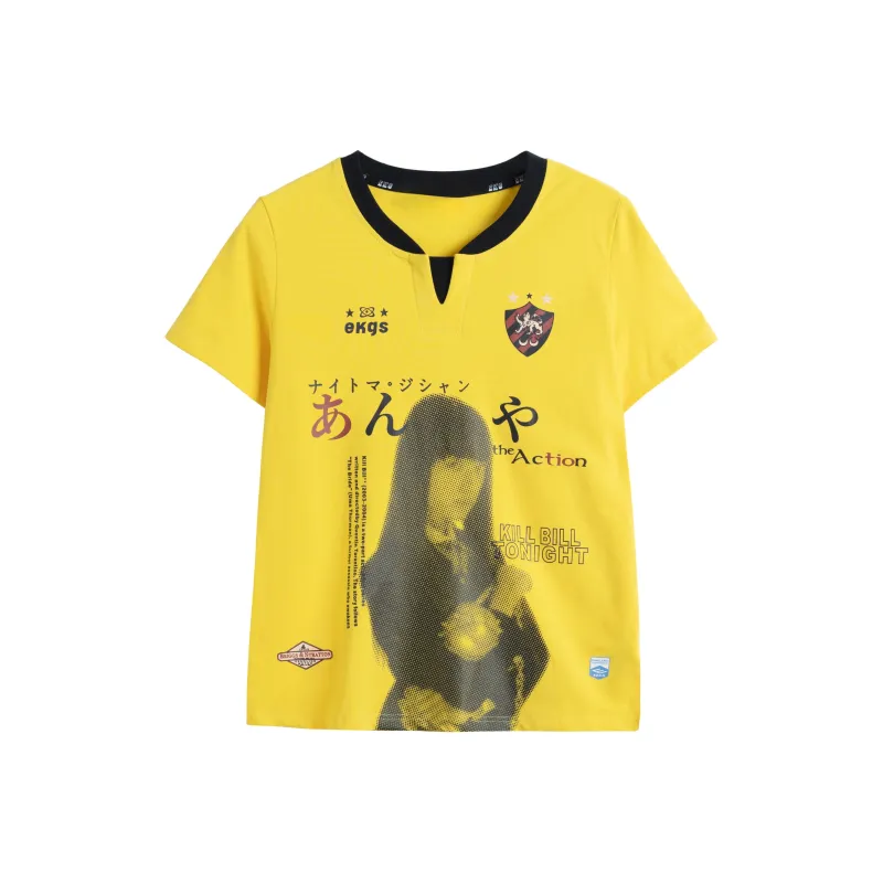 VINMUK T Shirts Women's Yellow-0