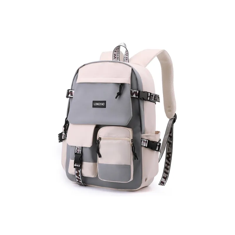 H YXIANG Nylon Backpack Regular Unisex Multicolor-7