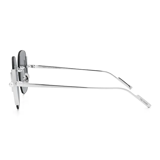 THE OWNER Β Titanium Square Sunglasses Unisex-2