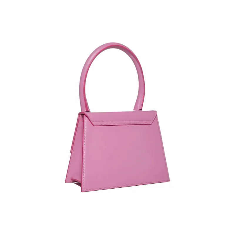 Jacquemus LE GRAND CHIQUITO Leather Tote Bag, Shopping Bag, Handbag Women's Pink-2