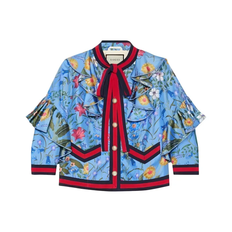 GUCCI Shirts Women's Blue-0