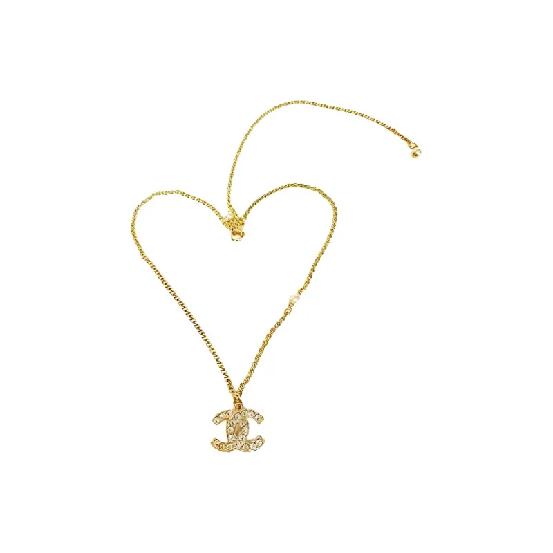 CHANEL Laces Metal Necklaces Women's-2