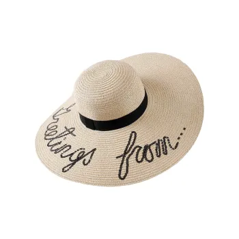 VINEY Straw Woven Bucket Hats Women's