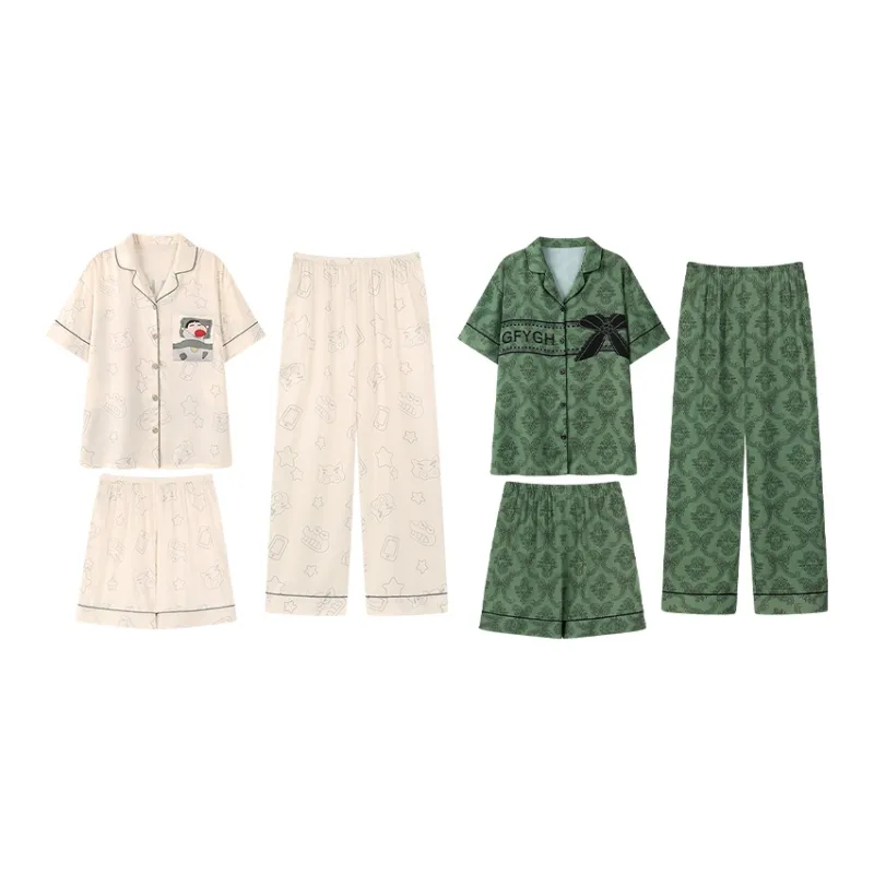 Cotton Gene Pajama Set Women's Combo Set-34