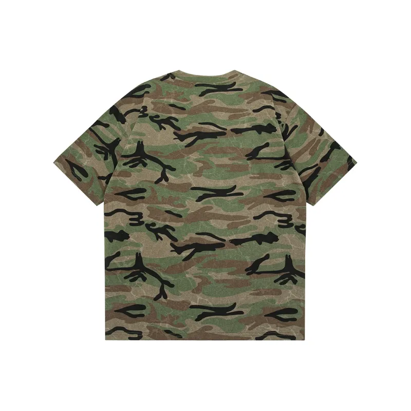  CHOCOOLATE T Shirts Unisex Green Camouflage-1