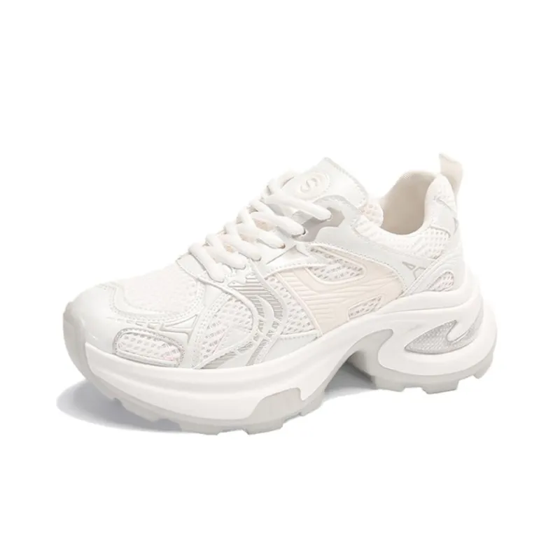 Daying Slip Resistant, Breathable, Height Increasing Low Top Chunky Sneakers Women's-4