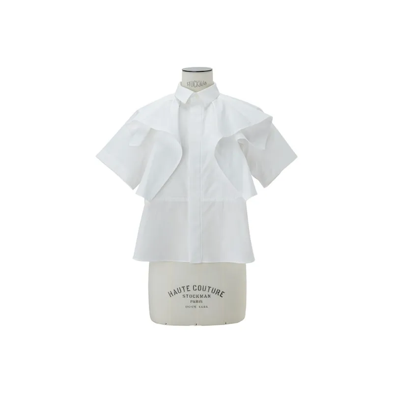 Sacai Ruffle detail Shirt-0