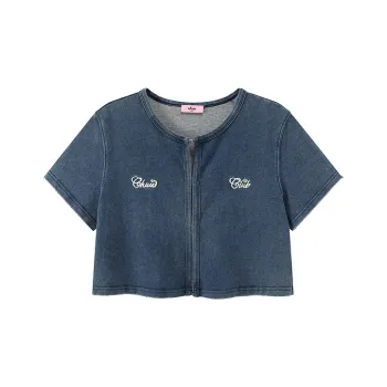 CHUU T Shirts Women's Medium Denim Blue