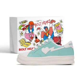 AND U Anti Slip And Wear Resistant Height Increasing Low Top Heartfelt Connection Skateboard Shoes Unisex