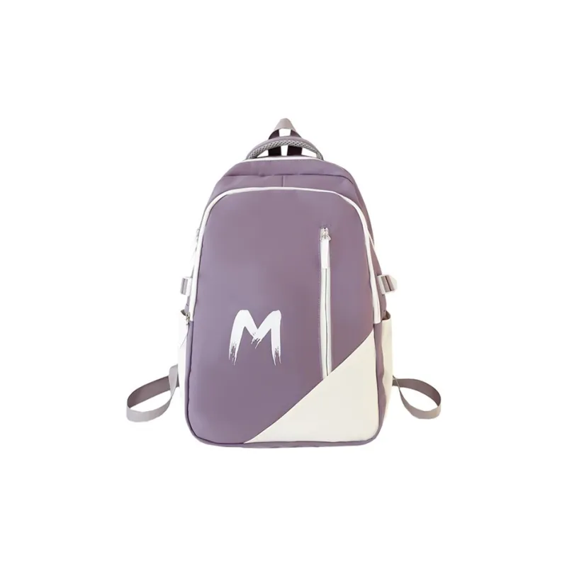 Yalu Nylon Backpack Regular Unisex Black/Purple/Green/Blue-6