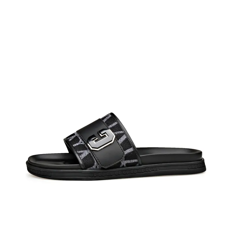 SHUPATE Quick Dry Slide Slippers Men's Black-0