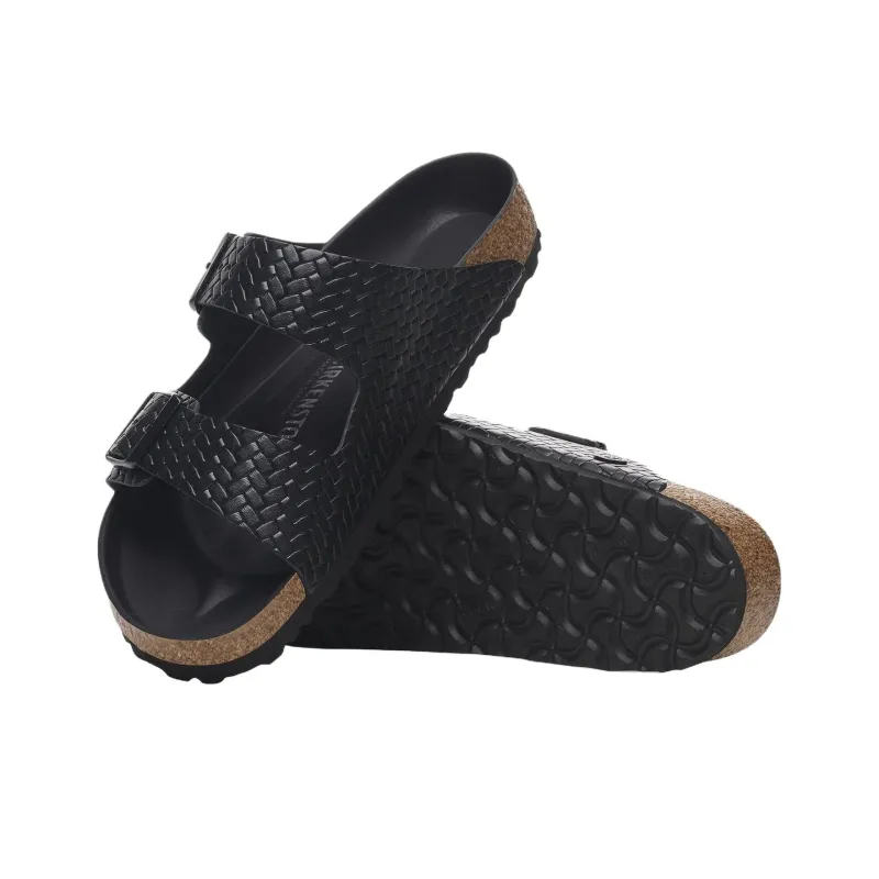 Birkenstock Arizona Rivet Logo EVA Abrasion Resistant Slide Slippers Unisex Black Regular Loose Fit-4