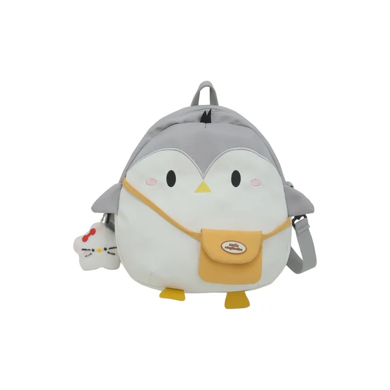Yalu Nylon Backpack Unisex Dark Gray/Light Gray-3
