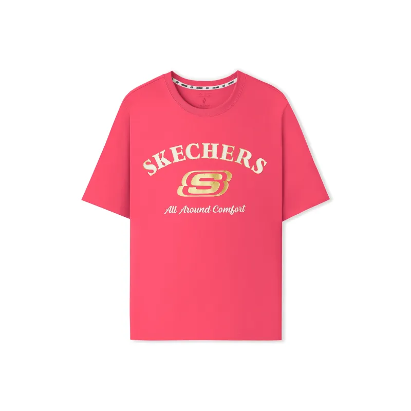 Skechers SS25 T Shirt Unisex Paradise Pink 01N1-0