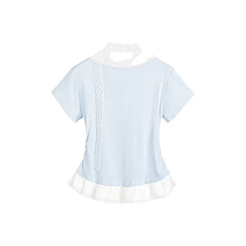 TOUCH T Shirts Women's Blue-3