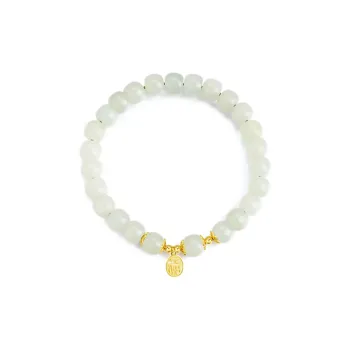 LIYUNMUXUE Hetian Jade Bracelets Pale Greenish White Jade Women's