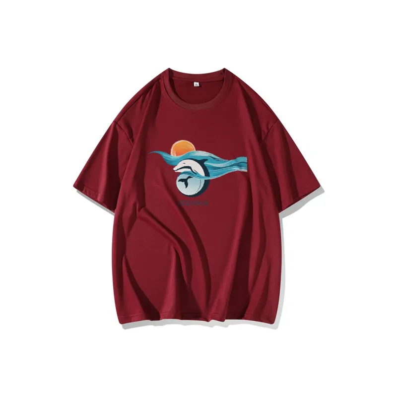 FAIRWHALE Drop Shoulder Sleeve T Shirt Women's-6