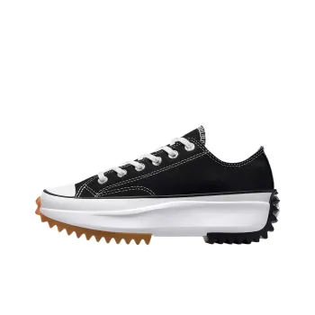 Converse Run Star Hike Platform Low Top Canvas Shoes Unisex Black