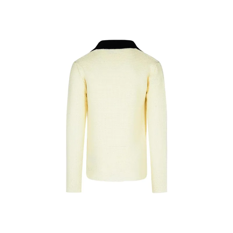 JIL SANDER Split Neck Knitted Jumper-1