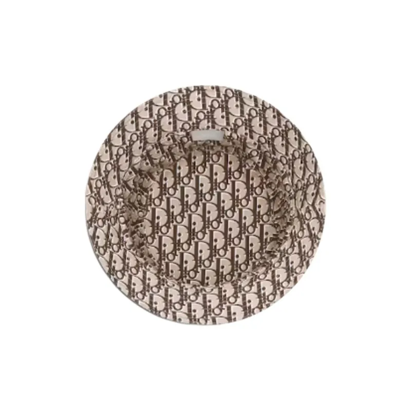 DIOR Cotton Bucket Hats Men's Khaki/Brown-4