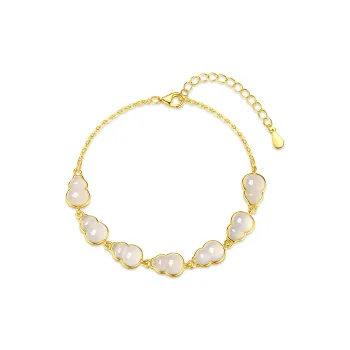 SHENGYALUO Natural Chalcedony Bracelets Women's