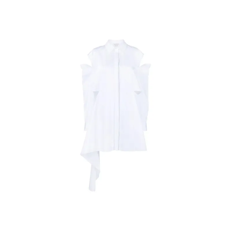 Alexander McQueen Cut-Out Detailed Shirt Dress-0