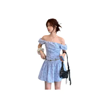 FLIM Sleeveless Dresses Women's Blue