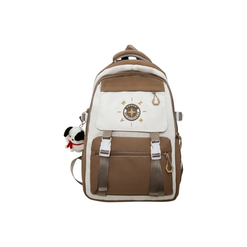 H YXIANG Nylon Backpack Regular Women's Multicolor-11