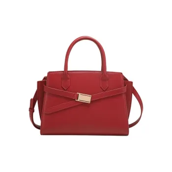 PAYOT Microfiber Synthetic Leather Shoulder Bag, Crossbody Bag, Handbag Women's Burgundy