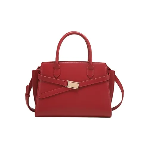 PAYOT Microfiber Synthetic Leather Shoulder Bag, Crossbody Bag, Handbag Women's Burgundy