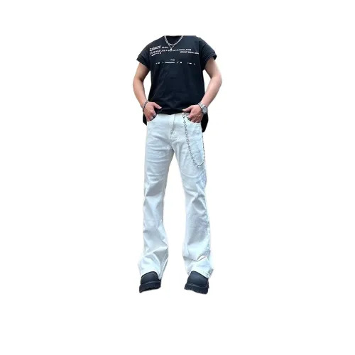 FAWENXIANGZI Jeans Men Ecru 