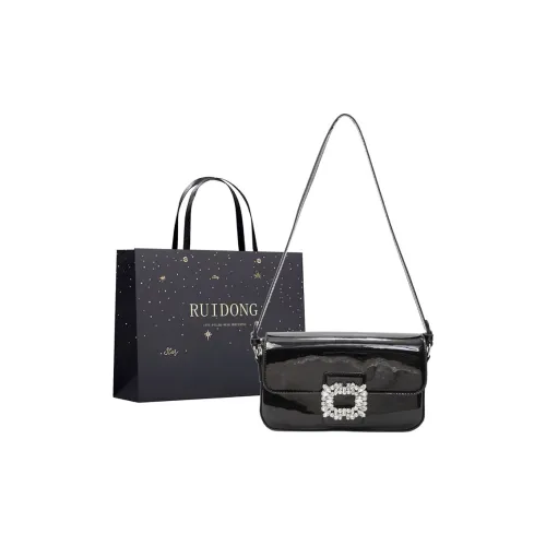 Smart PU Shoulder Bag Regular Women's Black/Ecru/Silver/Blue