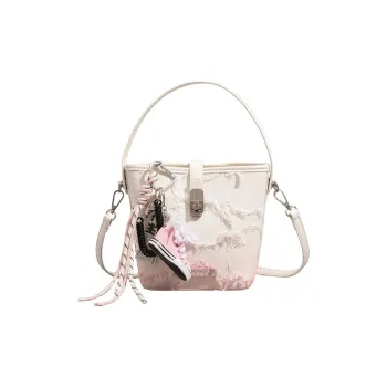 PAYOT Canvas Bag Portable One Shoulder Crossbody Women's Gradient Pink